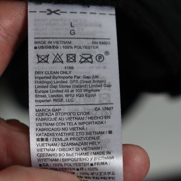 NWT Gap Velvet Midi Wrap Dress L - Picture 7 of 8